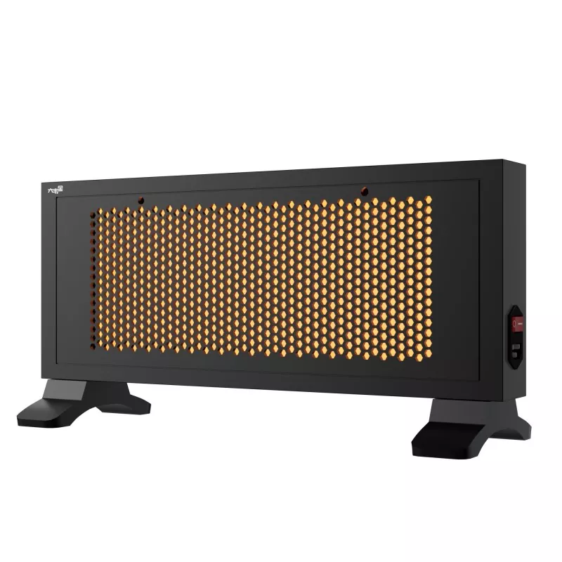 Încălzitor de grafen cu infraroșu portabil negru