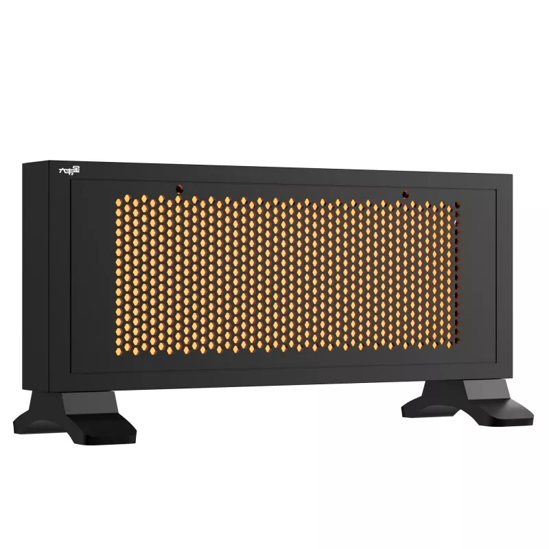 Încălzitor de grafen cu infraroșu portabil negru