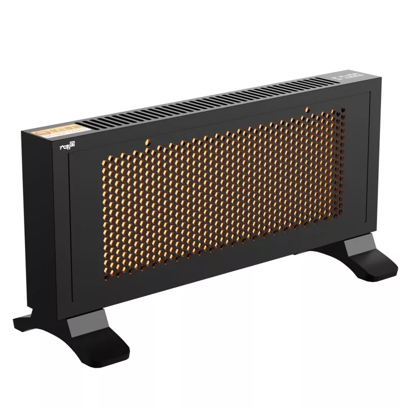 Încălzitor de grafen cu infraroșu portabil negru