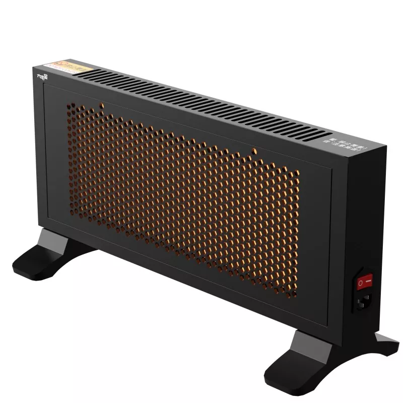 Încălzitor de grafen cu infraroșu portabil negru